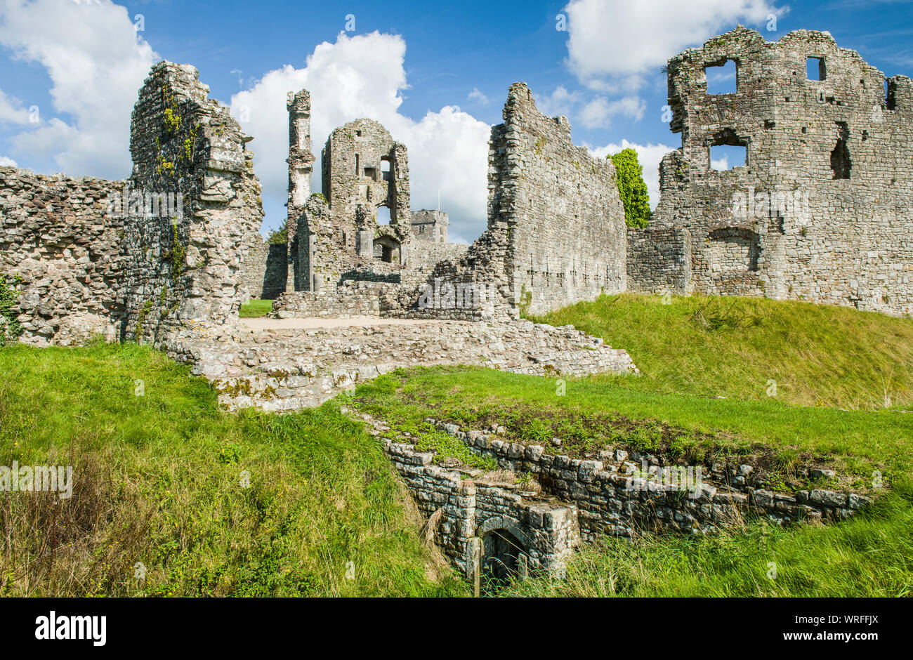 Coity Castle ruins near Bridgend in south Wales Stock Photo