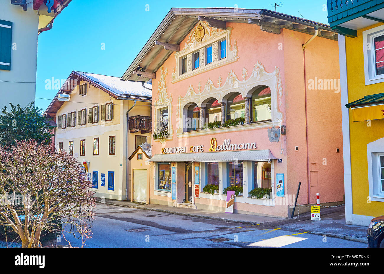 ST GILGEN, AUSTRIA - FEBRUARY 23, 2019: Walk the scenic streets of ...