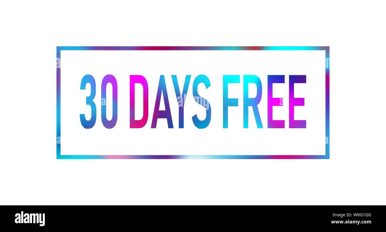 30 day free trial Cut Out Stock Images & Pictures Alamy