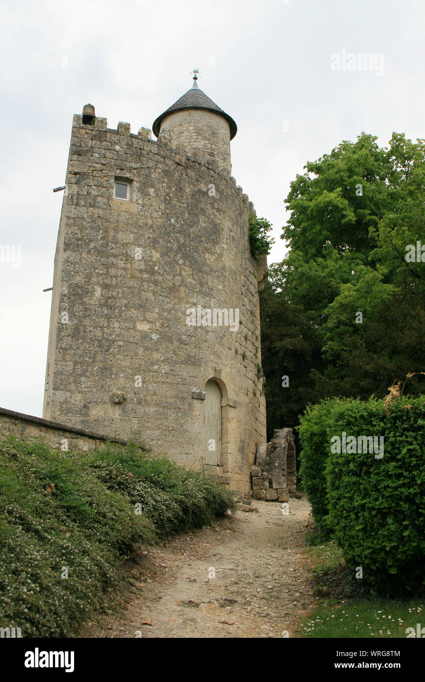 rampart in surgères (france) Stock Photo