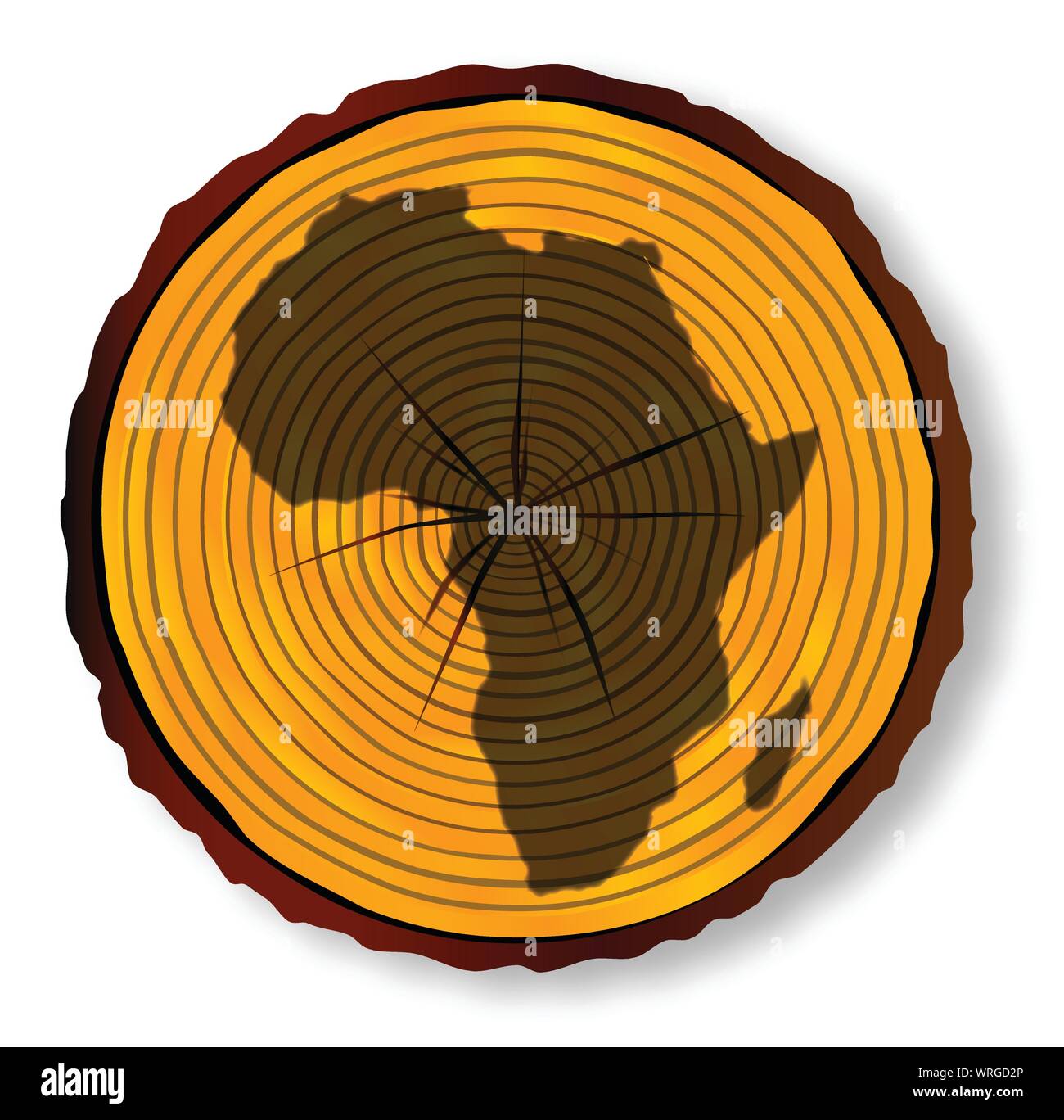 Africa Map Cut Out Stock Images & Pictures - Alamy