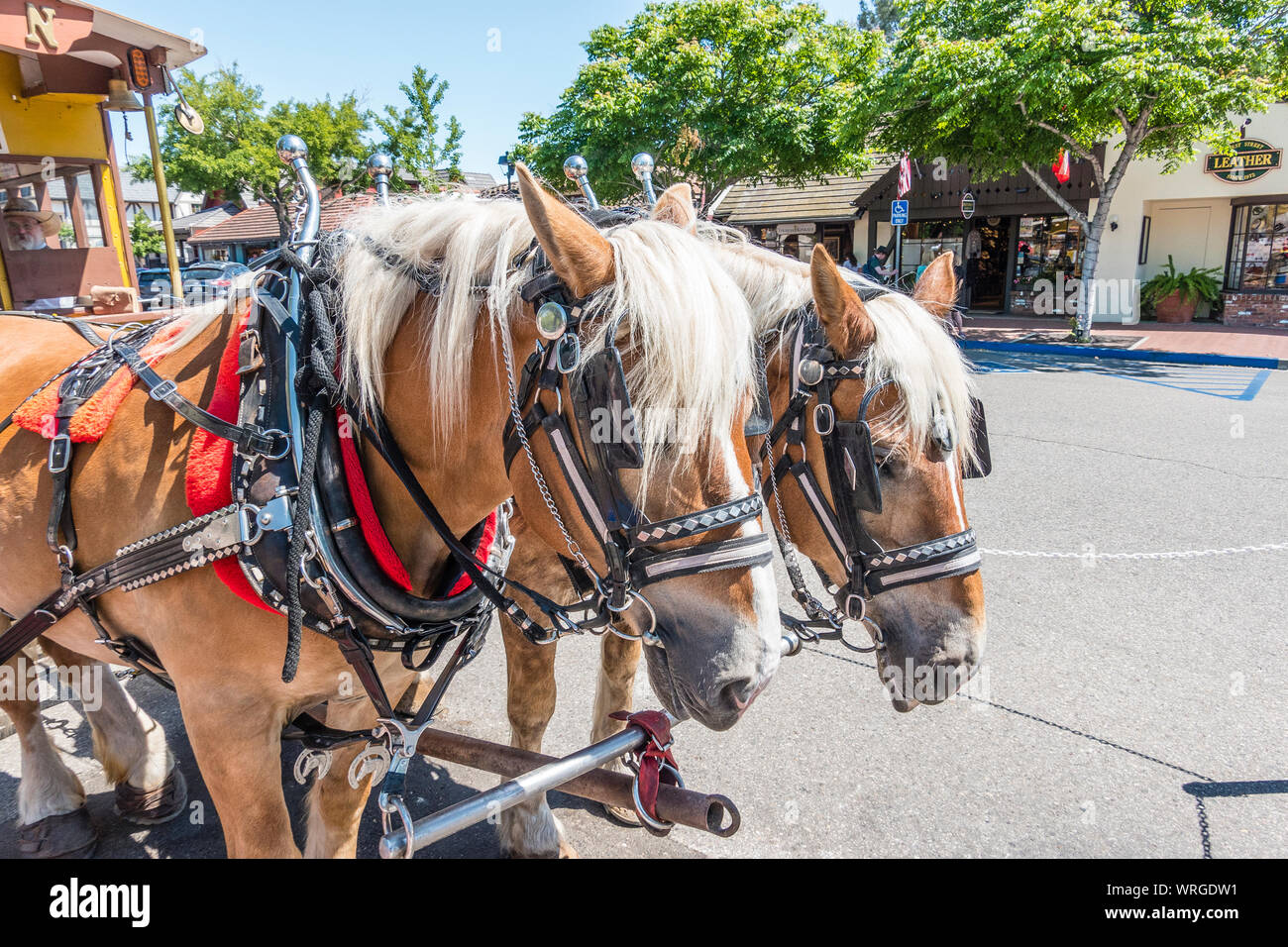 Solvang Trolley Rids Pull Trolley High Resolution Stock Photography and Images - Alamy
