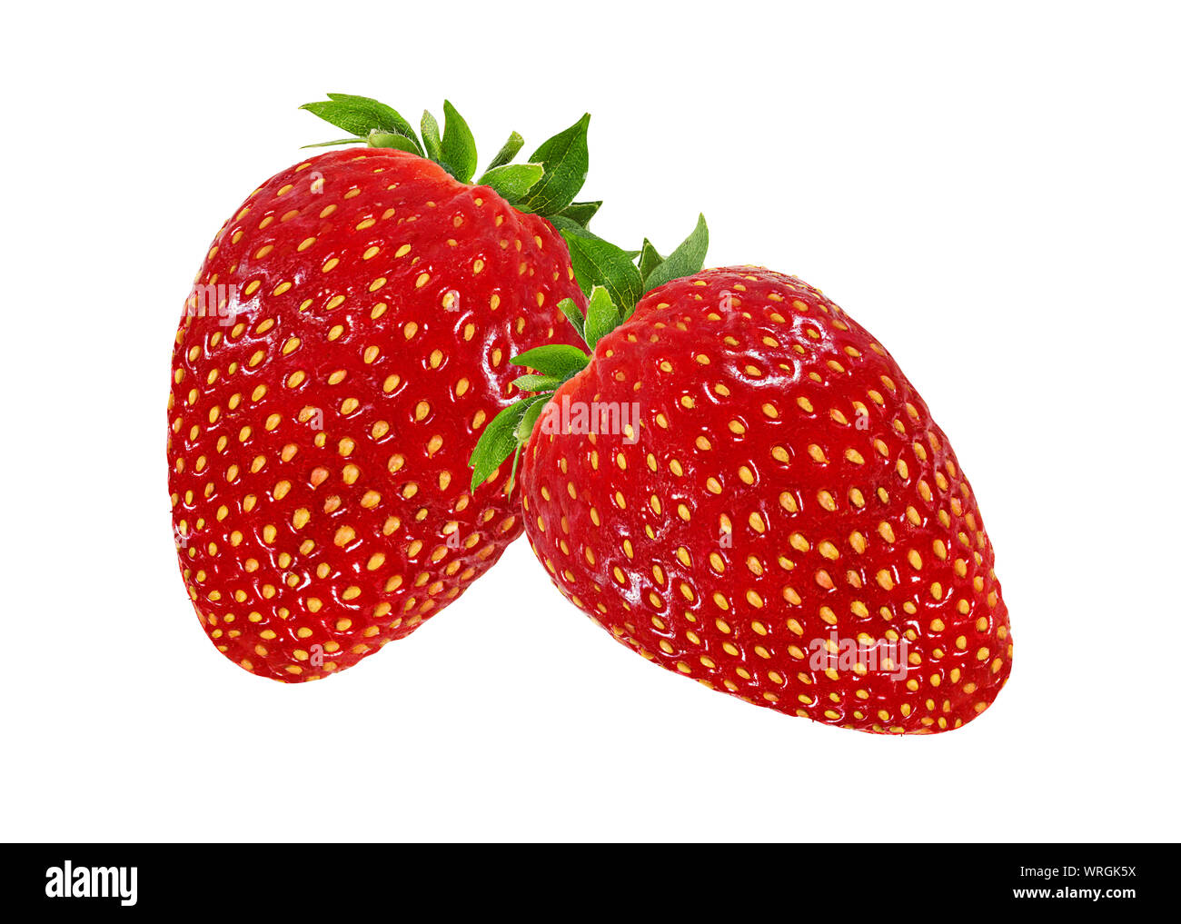 Strawberry isolated on white background Stock Photo - Alamy