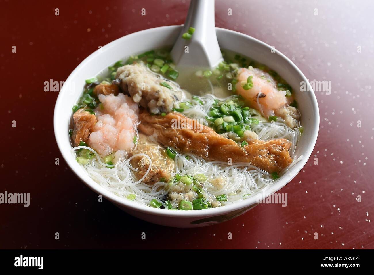 Close-up Of Yong Tau Foo In Bowl On Table Stock Photo