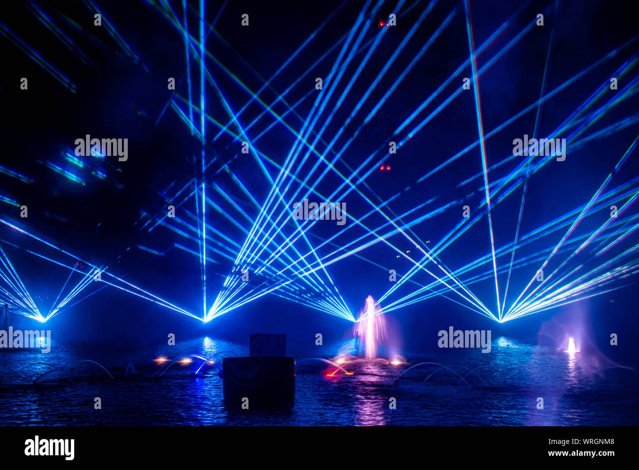 Orlando, Florida. August 23, 2019. Electric Ocean is seasonal firework