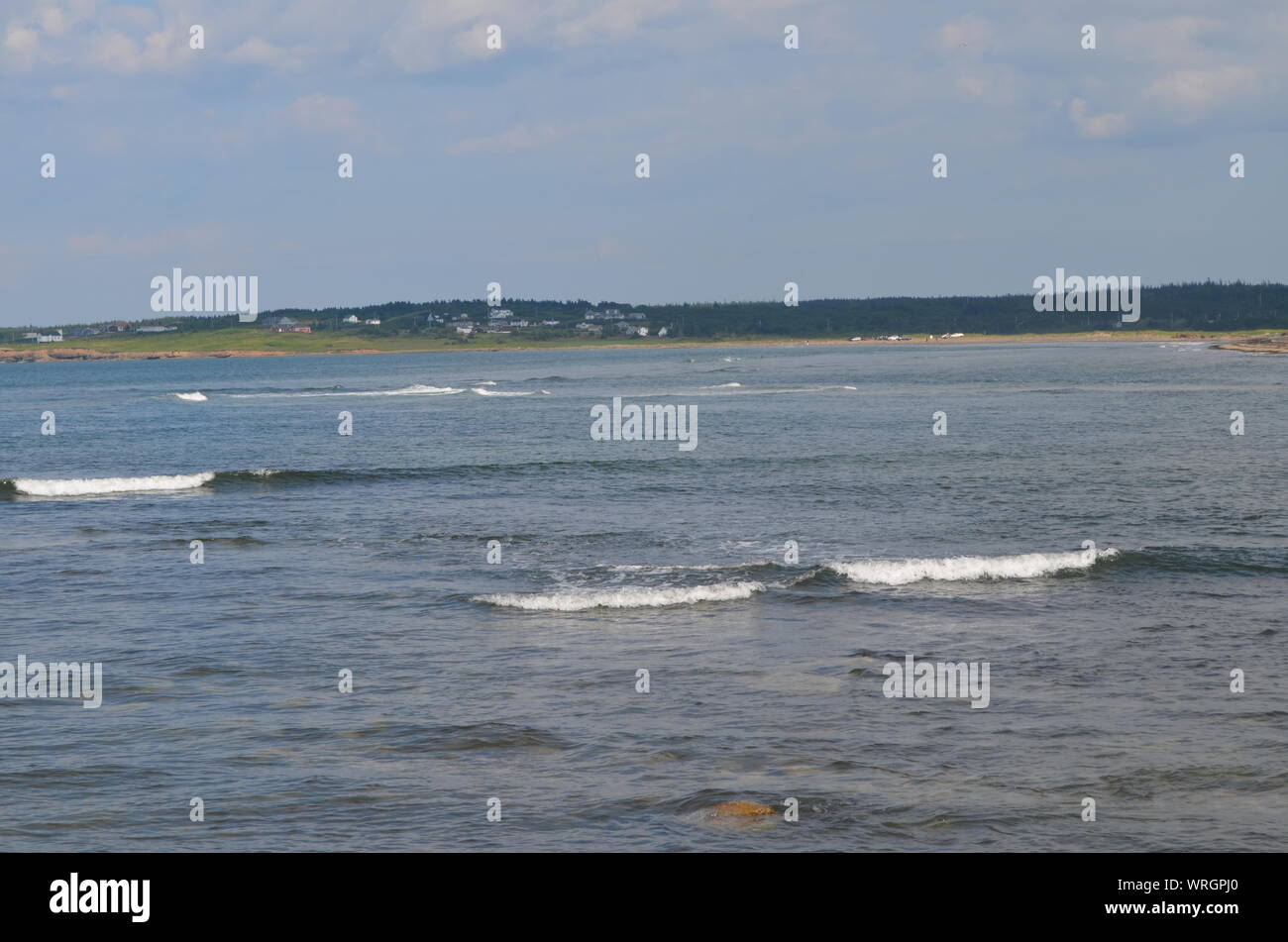 Summertime in Nova Scotia Looking Across Big Glace Bay to Big Glace