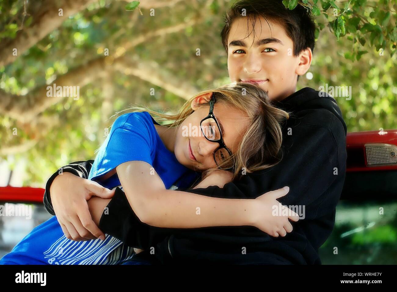 Portrait two teenagers hi-res stock photography and images - Alamy