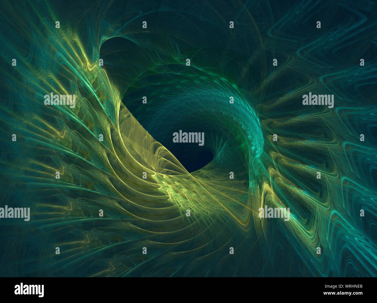 feather, digital creation, fractal composition Stock Photo