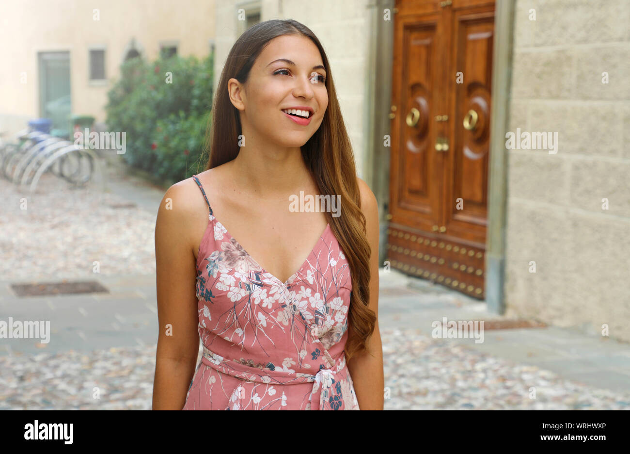 Very beautiful woman in italian