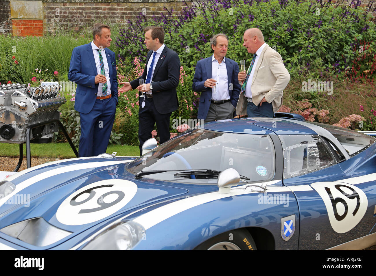 Launch of Ecurie Ecosse LM69 prototype, Concours of Elegance 2019, Hampton Court Palace, East Molesey, Surrey, England, UK, Europe Stock Photo