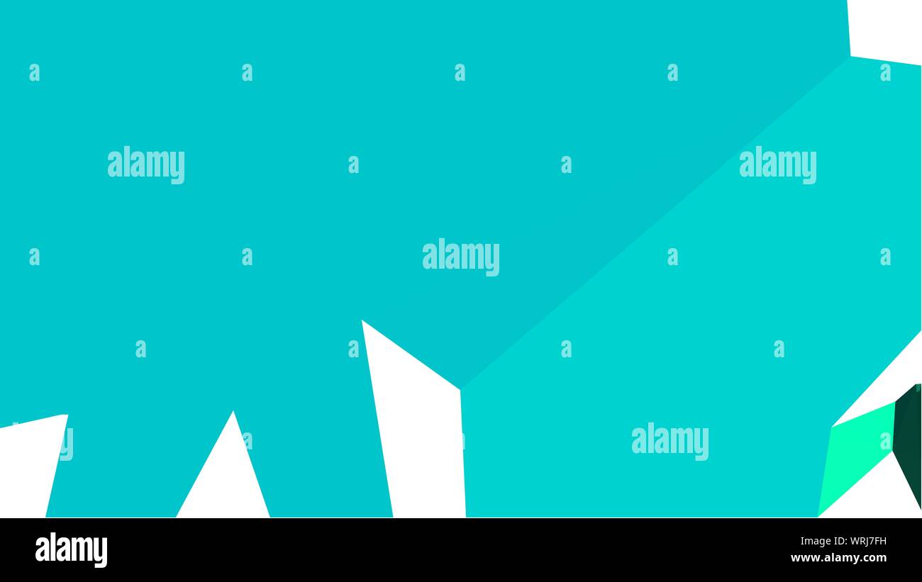 abstract geometric background with dark turquoise, very dark blue and ...
