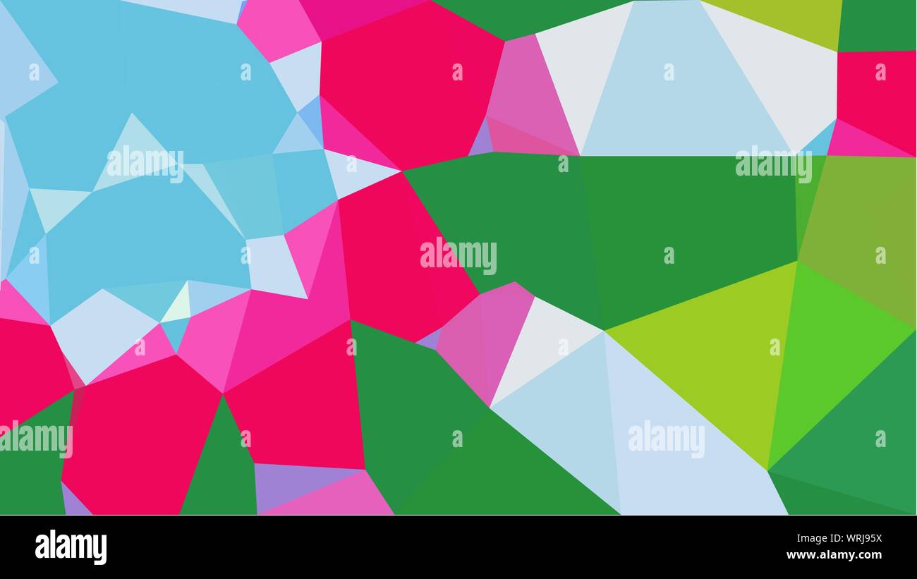 geometric multicolor triangles with sea green, bright pink and powder ...