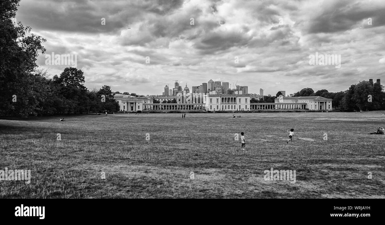 Tourists in distance Black and White Stock Photos & Images - Alamy