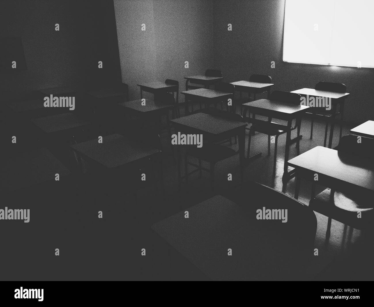 Desks Black and White Stock Photos & Images - Alamy