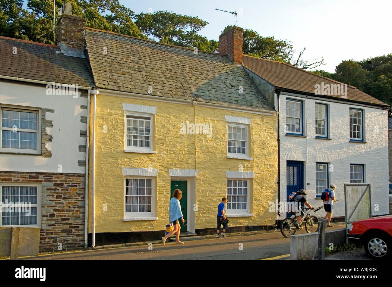 Padstow, Cornwall, England has many fine restored fishermen's cottages