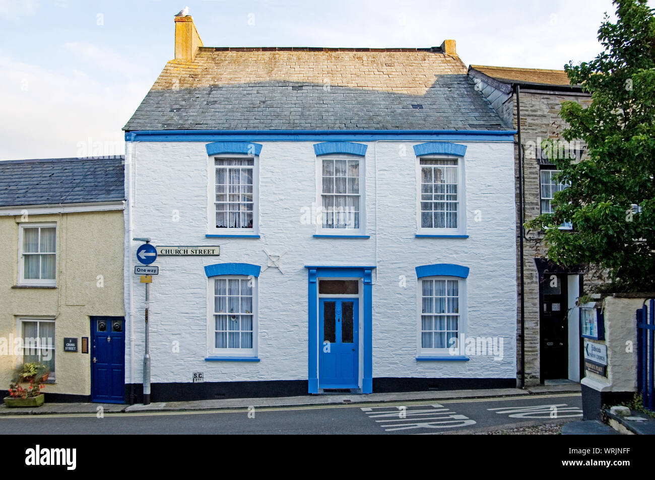 Padstow, Cornwall, England has many fine restored fishermen's cottages