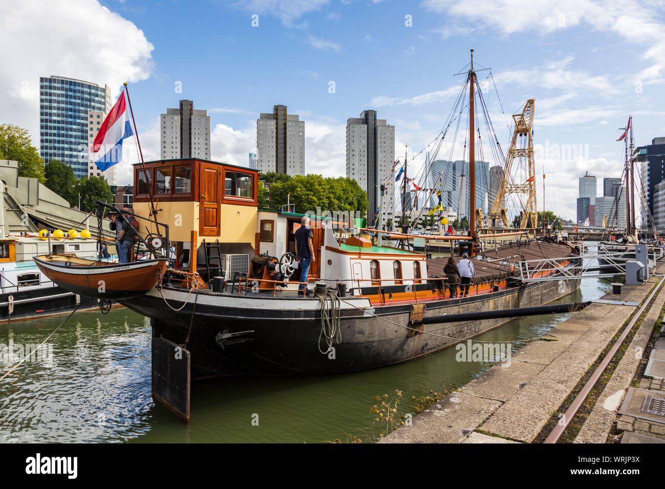 Leuvehaven harbour during Wereld Haven Dagen, World Port Days, Rotterdam, South Holland, Holland, Netherlands, Europe Stock Photo