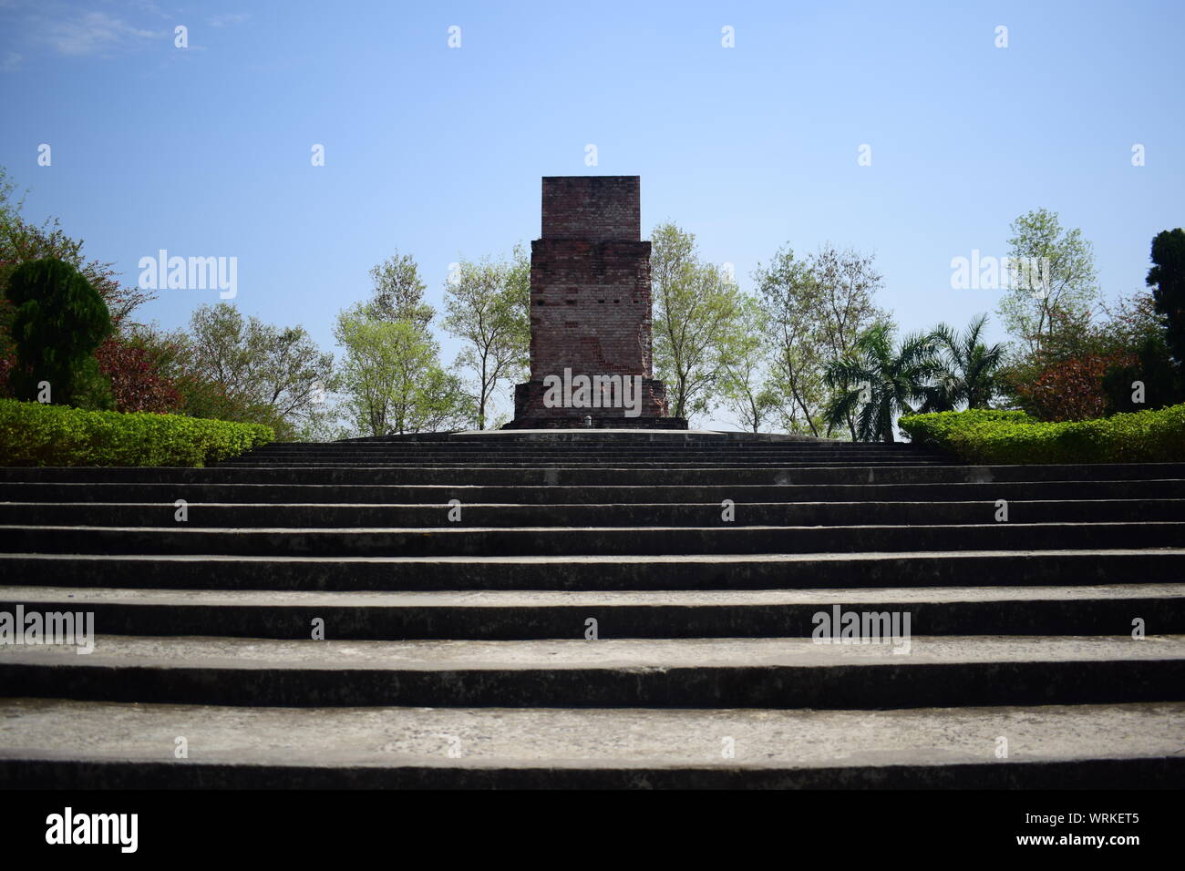 old tombstone of martyrs of 1971 independence war of Bangladesh Stock Photo