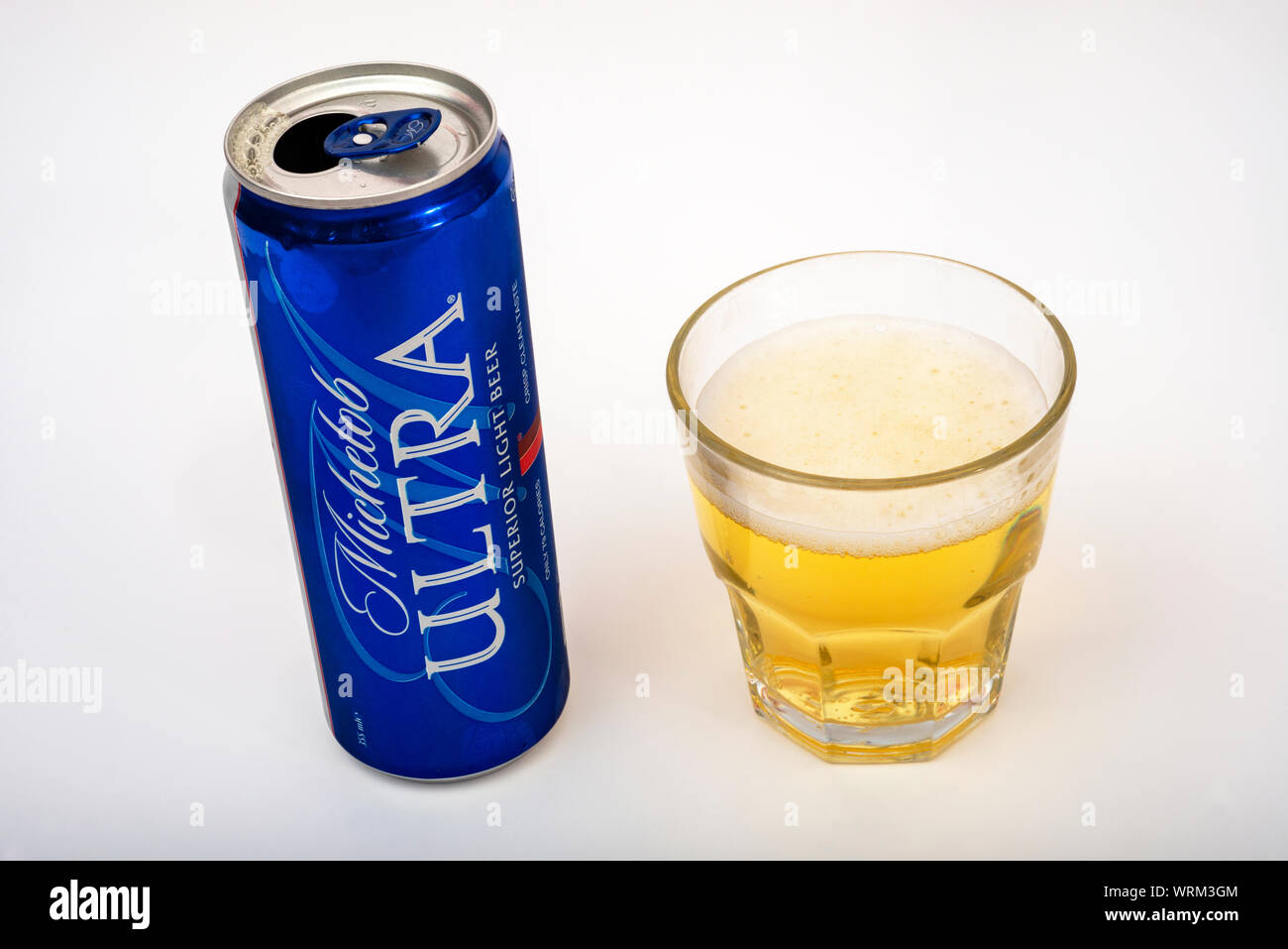 Michelob Ultra beer Stock Photo