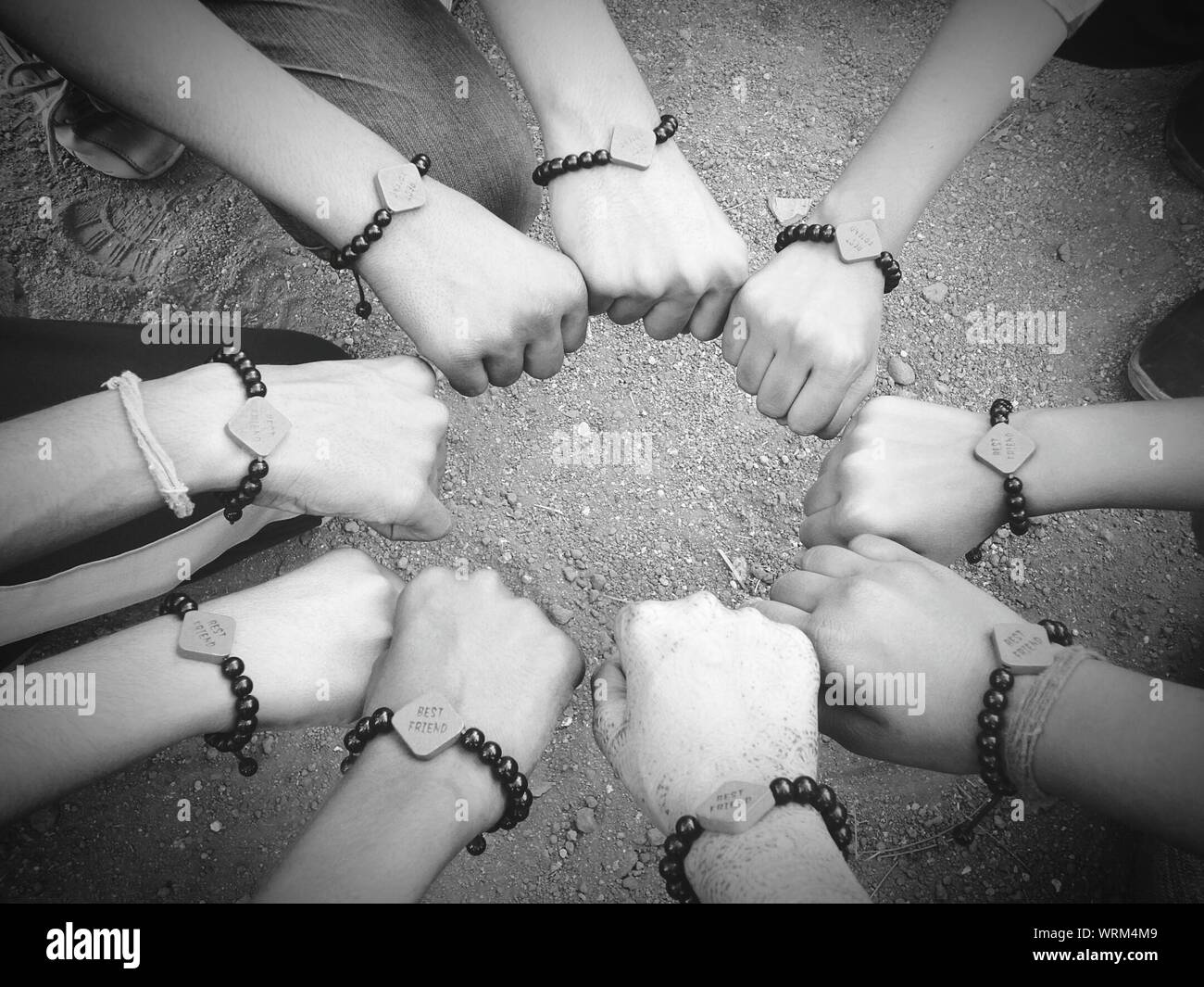 Friendship Bracelets Hands High Resolution Stock Photography And Images Alamy