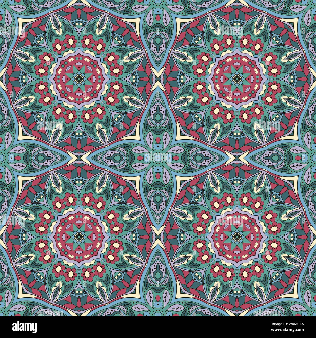 Seamless Mandala pattern. Seamless ornament for your creativity ...