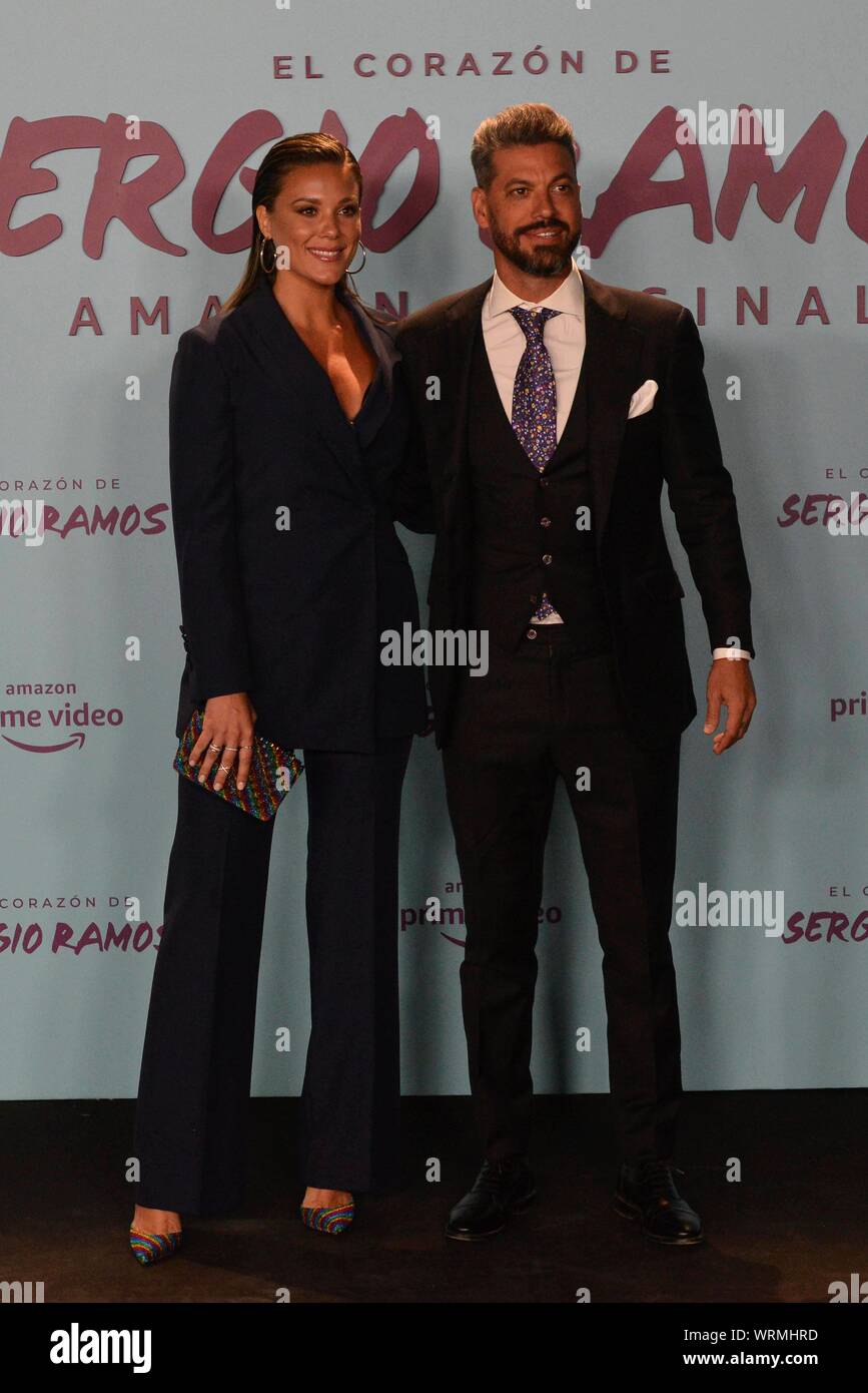 Madrid, Spain. 10th Sep, 2019. LORENA GOMEZ AND RENE RAMOS DURING AT  PHOTOCALL FOR PREMIERE DOCUMENTARY FILM "EL CORAZON DE SERGIO RAMOS" IN  MADRID ON TUESDAY, 10 SEPTEMBER 2019 Credit: CORDON PRESS/Alamy