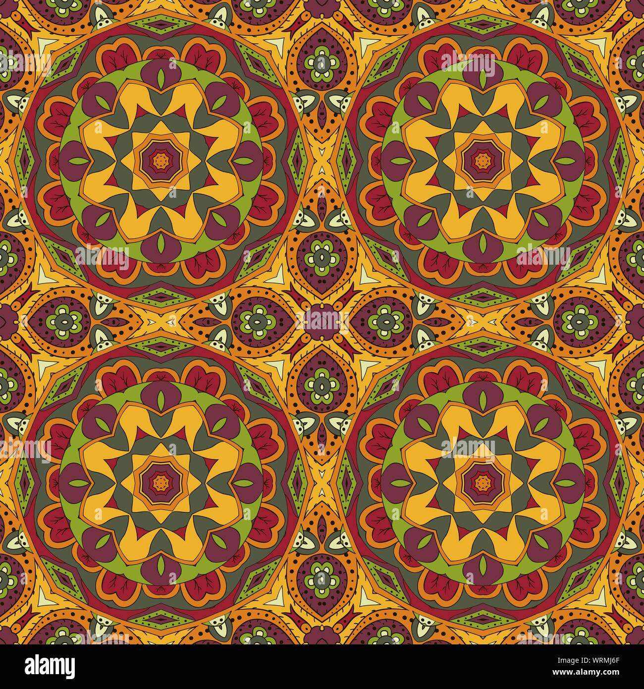 Mandala. Oriental pattern. Traditional seamless ornament. Turkey Egypt ...