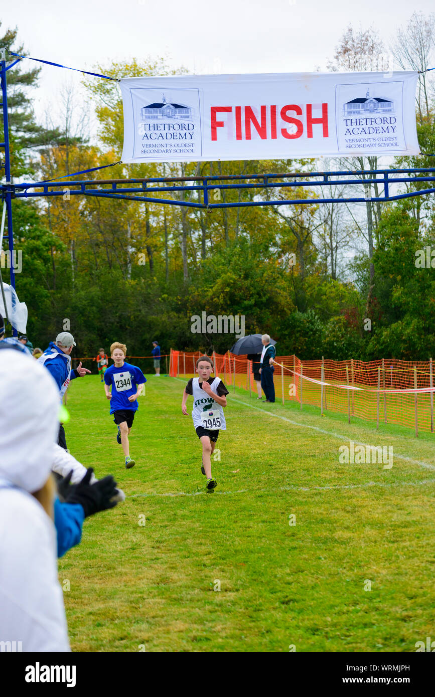 Finish line clearance for boys