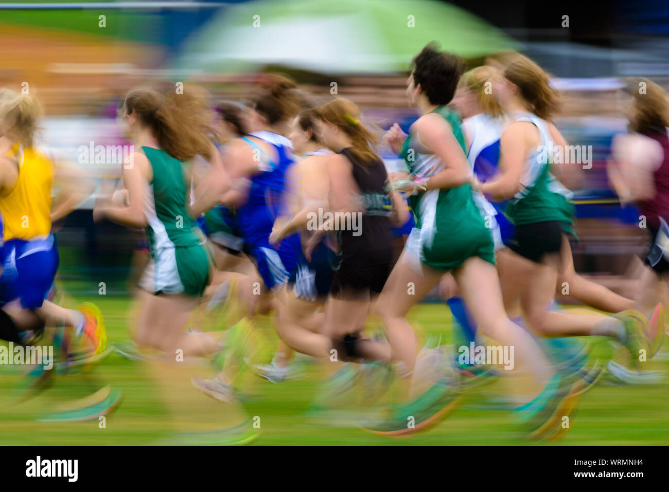 Girl winning cross country race hires stock photography and images Alamy