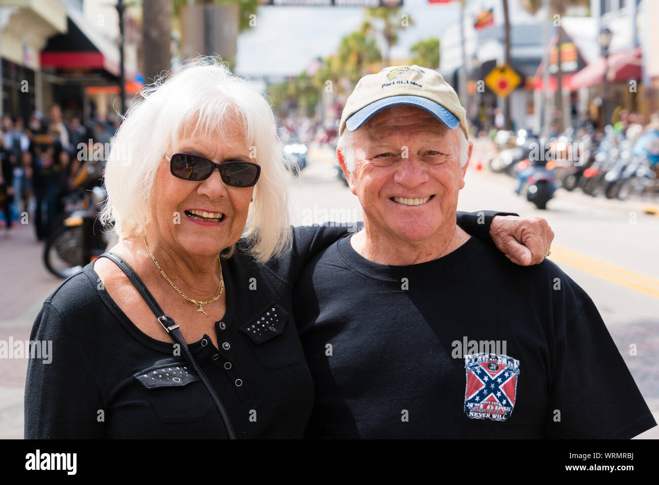Daytona Beach, Fl, USA - March 4, 2016: The 75th Anniversary of the Daytona Beach Bike Week. Stock Photo