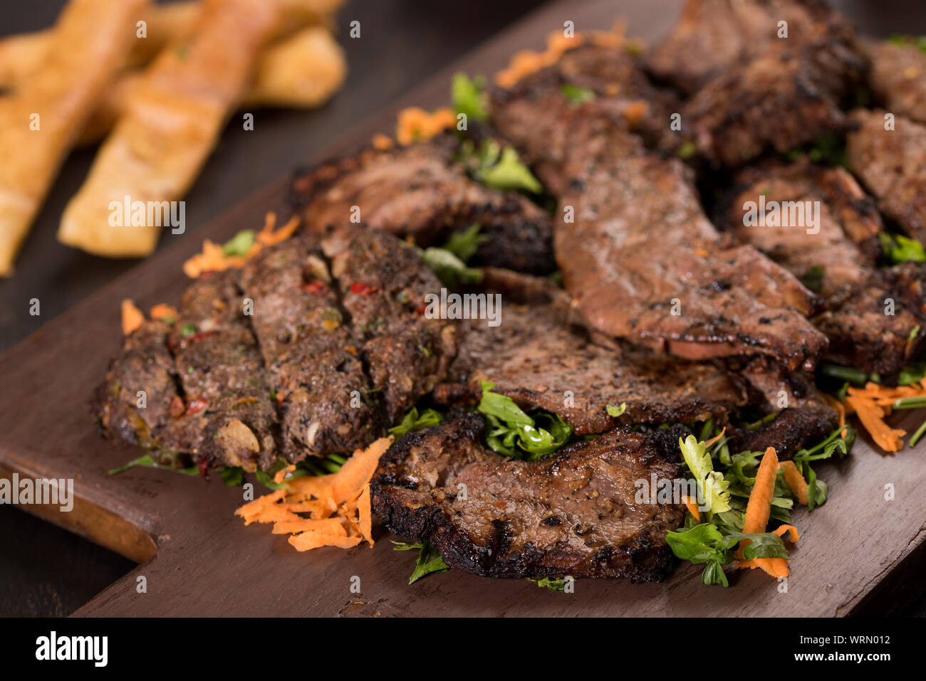 Arabian Oriental Mixed Grill Barbique from middle east Stock Photo