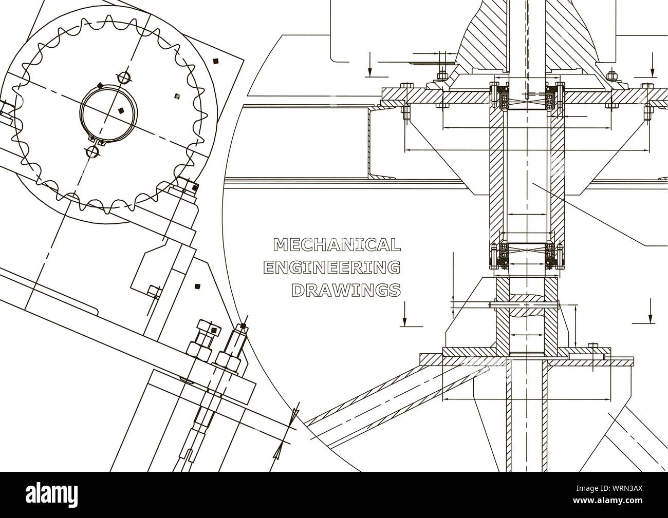 Blueprints. Mechanical construction. Technical Design. Engineering ...