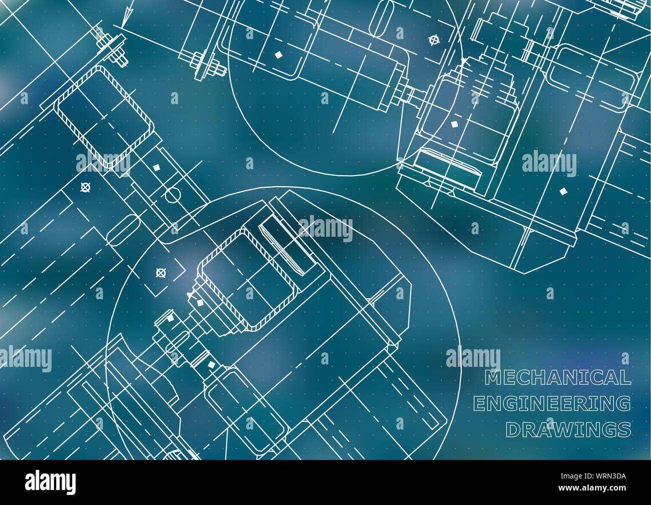 Blueprints. Mechanics. Cover. Mechanical Engineering drawing ...