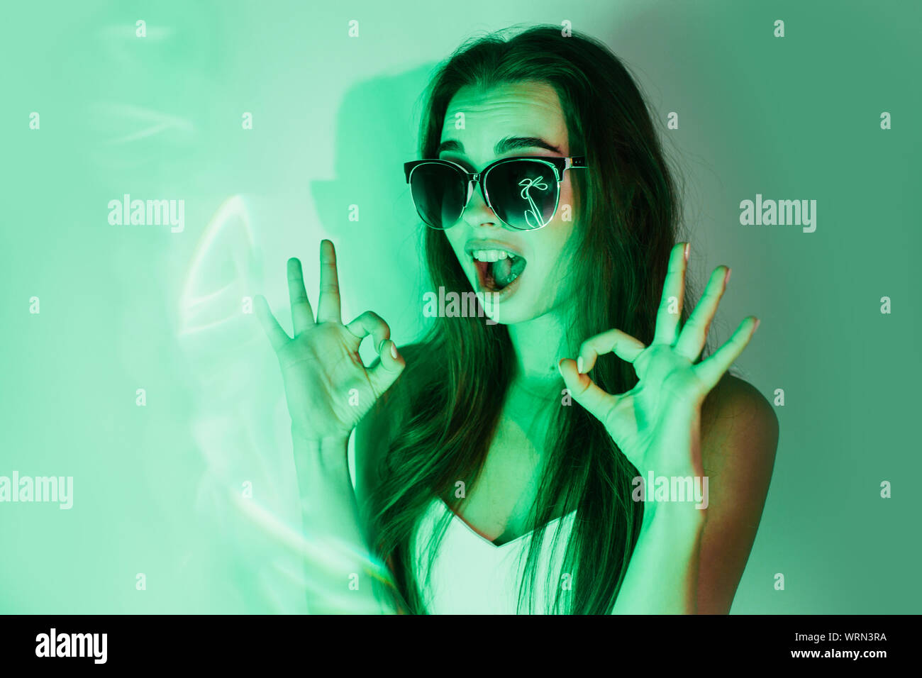 Neon glow reflection hires stock photography and images Alamy