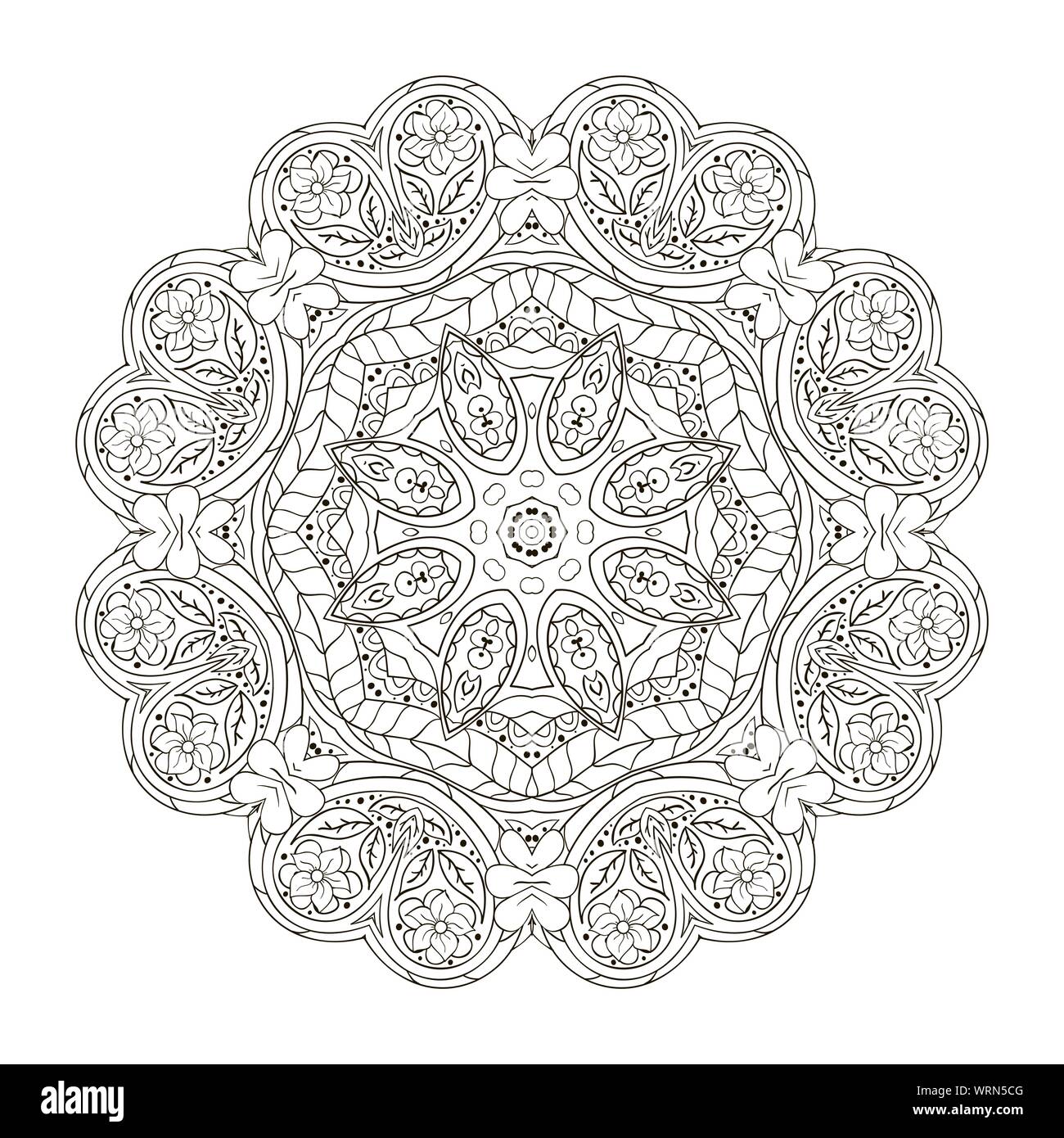 images Traditional Flower Mandala Drawing alamy