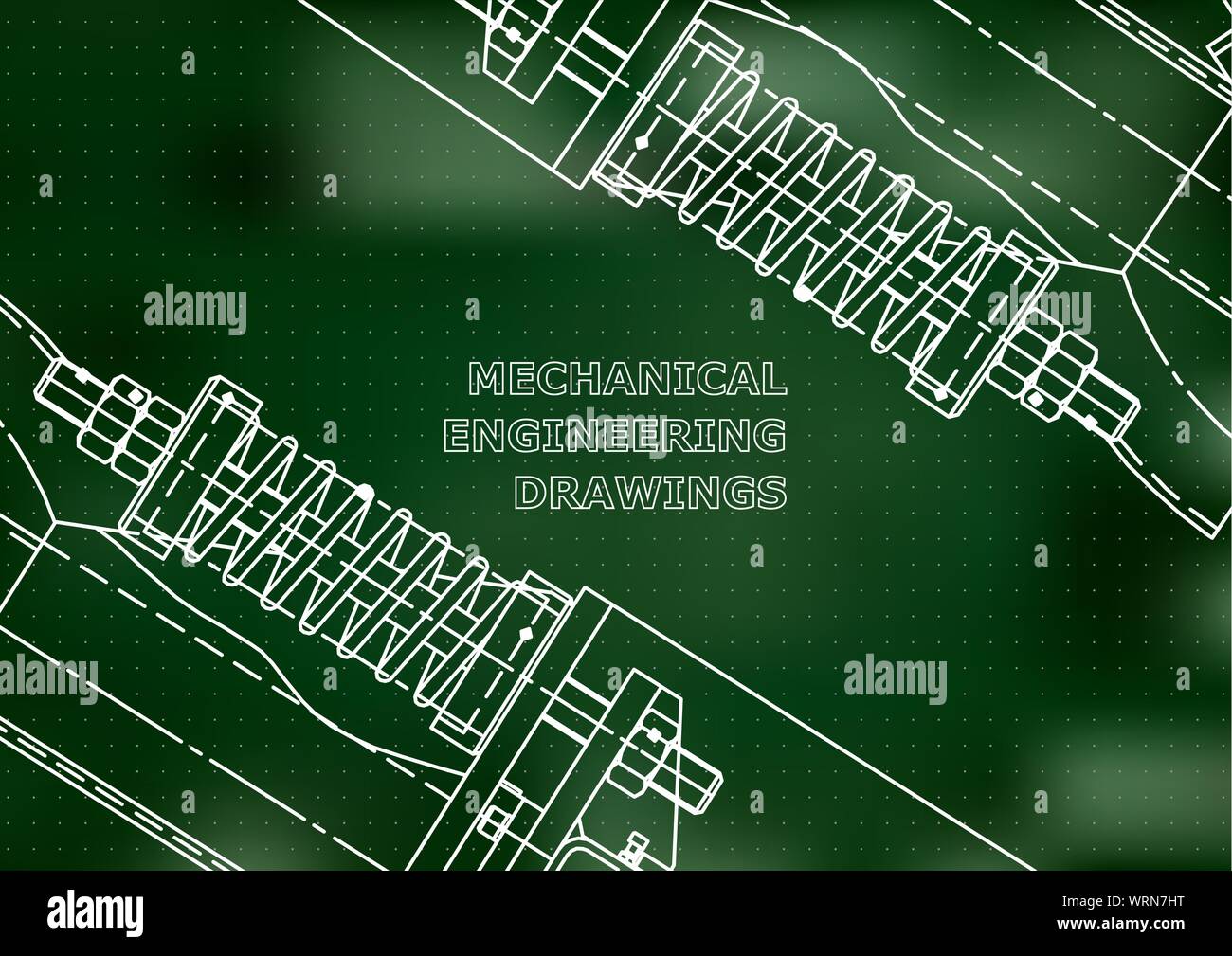 Mechanical engineering drawings. Background for inscription. Corporate ...