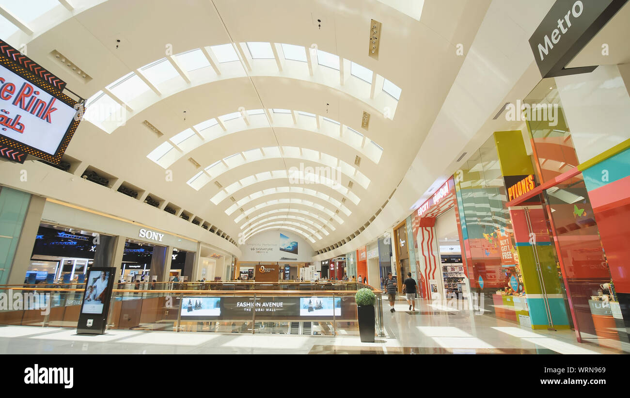 Dubai, UAE May 15, 2018 Dubai Mall is one of the largest shopping