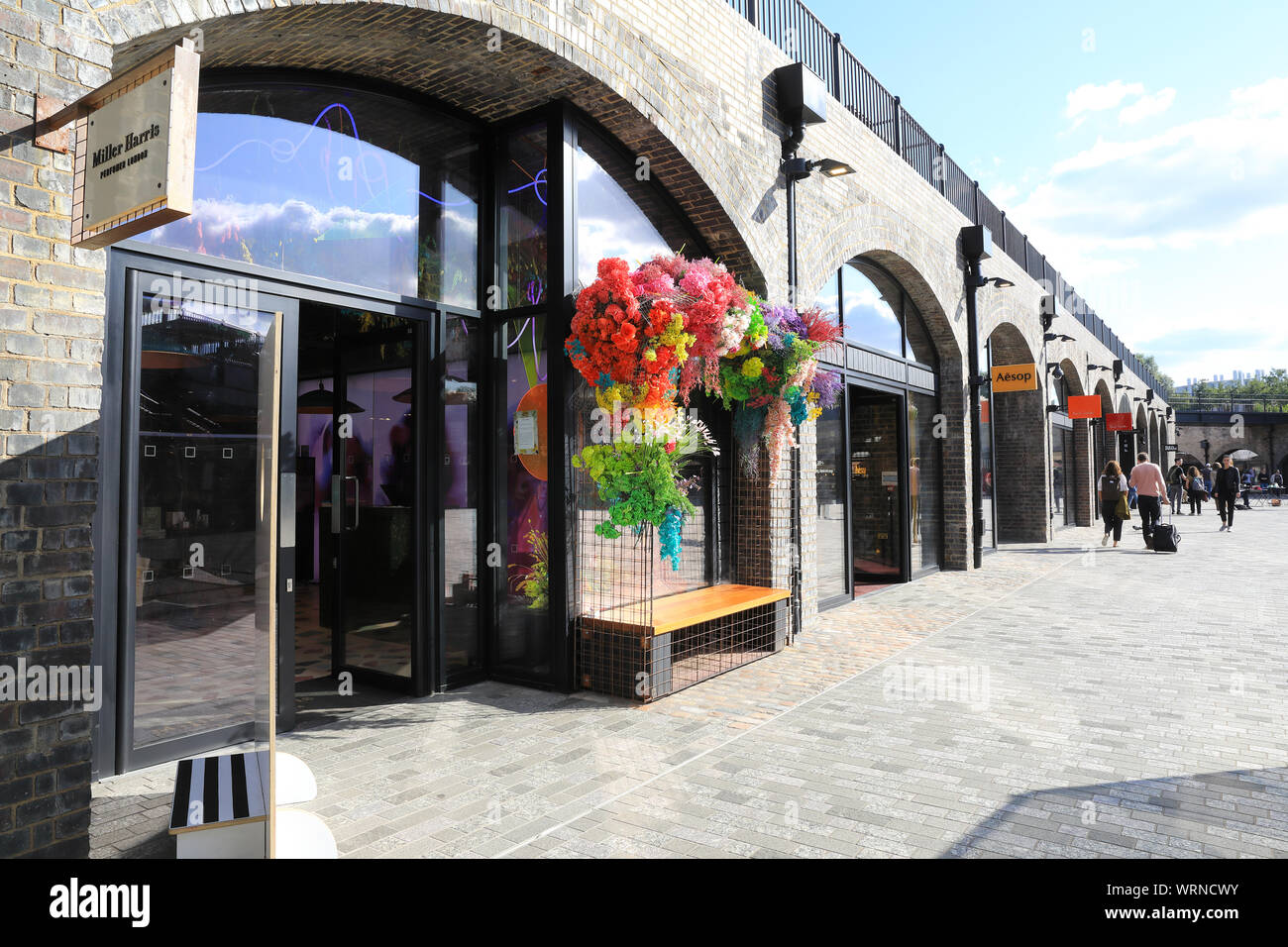 Miller Harris perfume shop on Yard Level at Coal Drop Yards at Kings Cross, in north London, UK Stock Photo