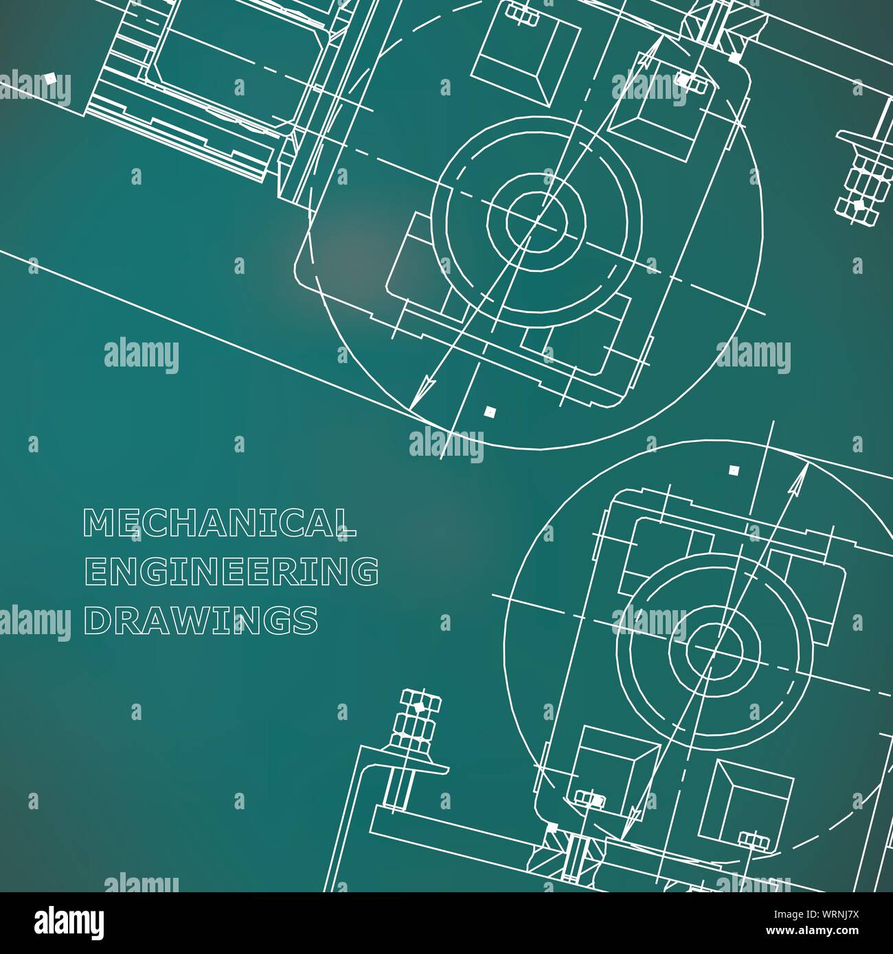 Mechanical Engineering The Drawing. Technical Illustrations. The 