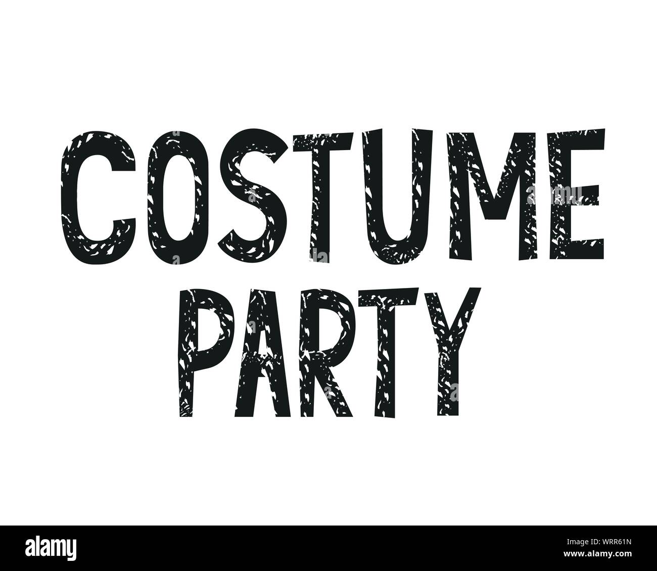 costume party label on white background Stock Vector Image & Art Alamy