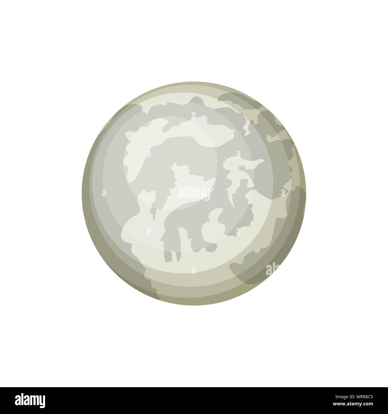full moon on white background Stock Vector Image & Art - Alamy