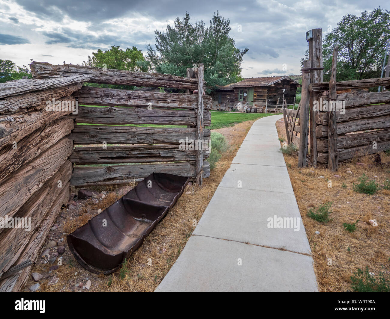Corral, John Jarvie Historic Property, Browns Park, Utah Stock Photo Alamy