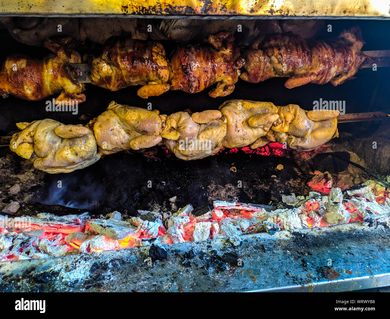 Pollo A La Brasa Is Made In Peru And The Best Grilled Chicken Of The World Stock Photo Alamy<script async src=