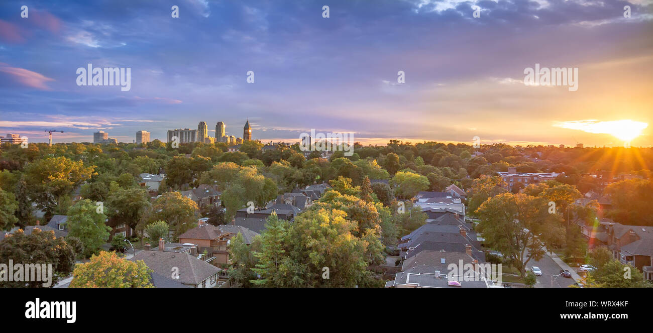 Upscale Eglinton and Forest Hill residential area coveted by middle and upper class families as well as Ontario developers Stock Photo