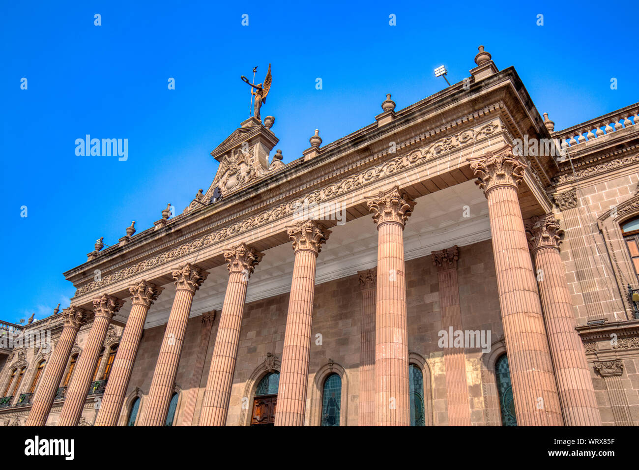 Monterrey, Macroplaza, Government Palace (Palacio del Gobierno) Stock Photo
