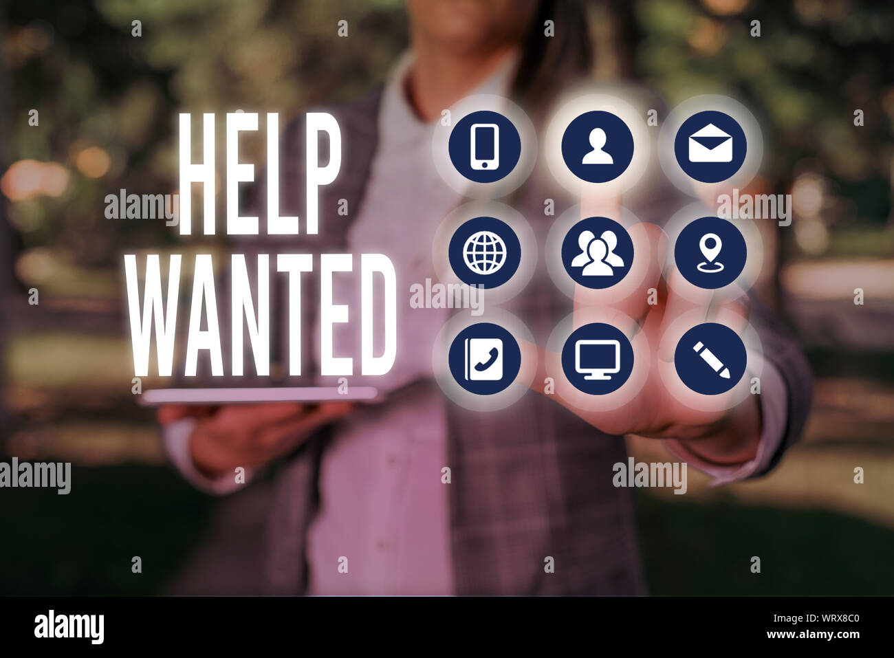 Help Watned Handwriting text writing Help Wanted. Conceptual photo An ad in the ...