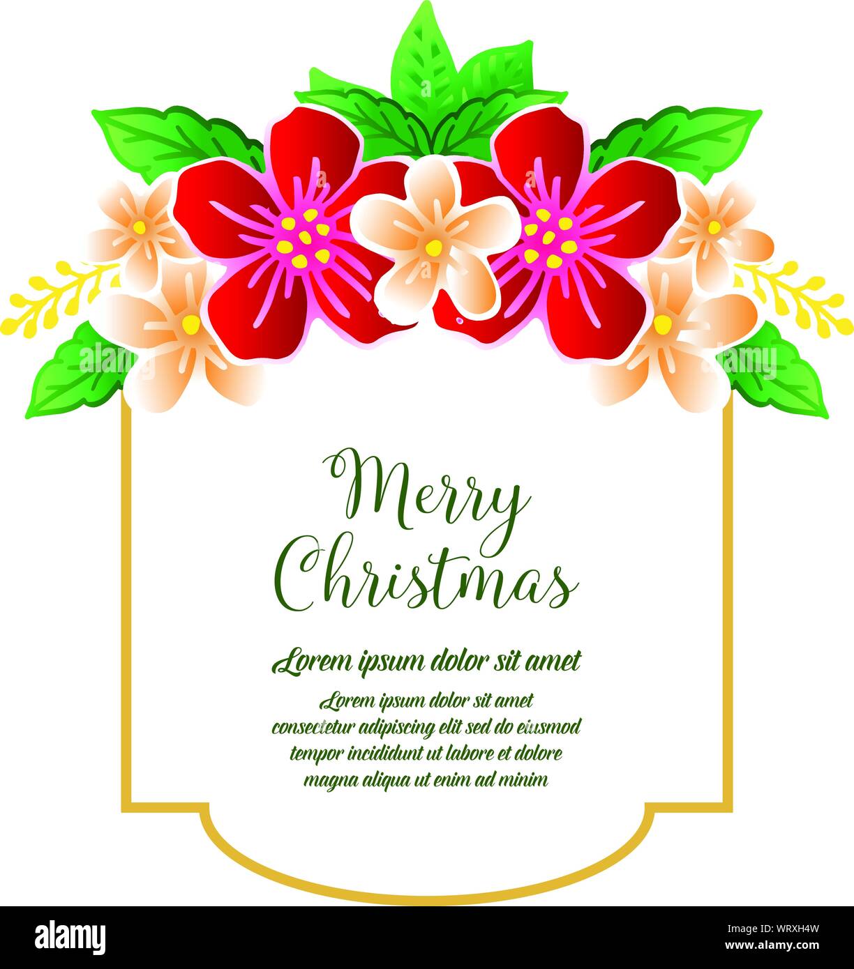 Banner Or Poster Design Merry Christmas With Graphic Colorful