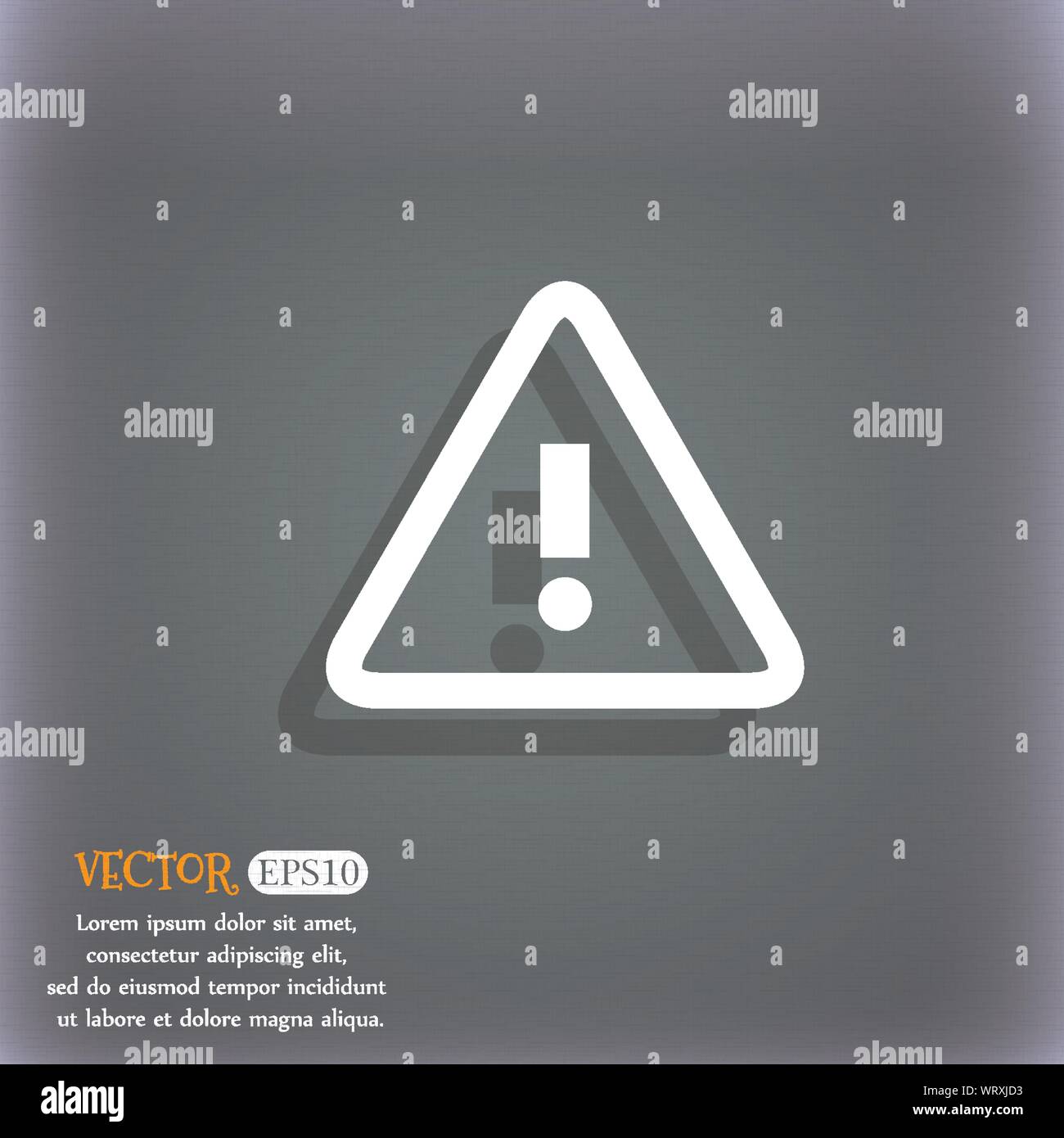 Attention caution sign icon. Exclamation mark. Hazard warning symbol ...