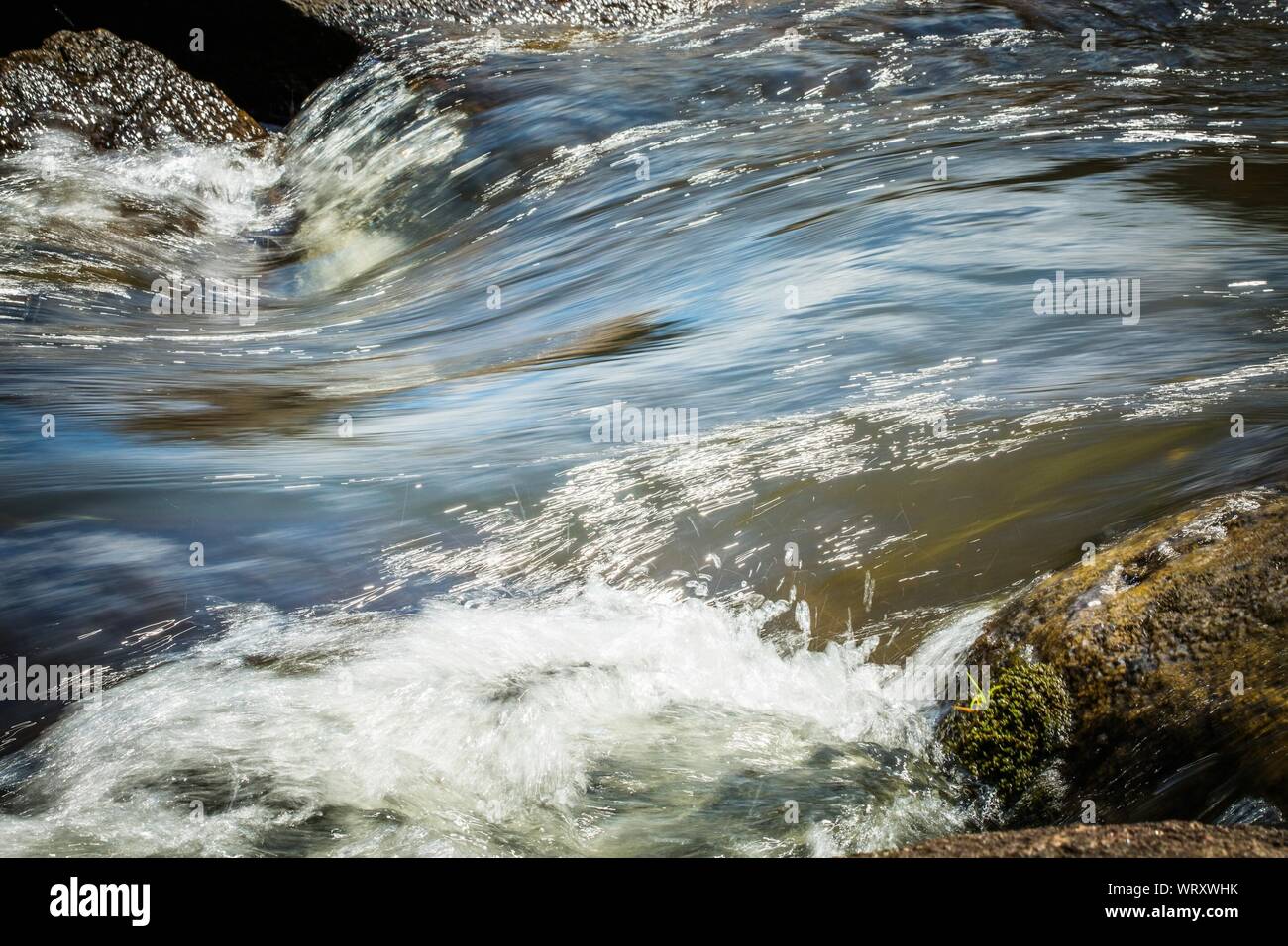 View Of Flowing Water Stock Photo