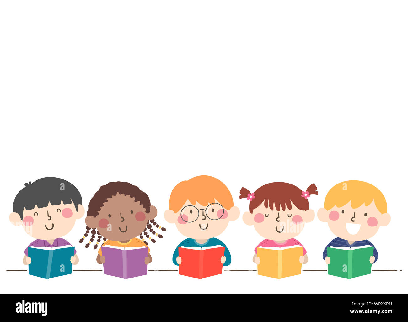 Reading class clipart